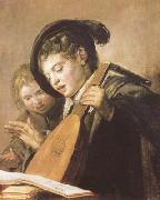 Frans Hals Two Singing Boys (mk08) USA oil painting artist